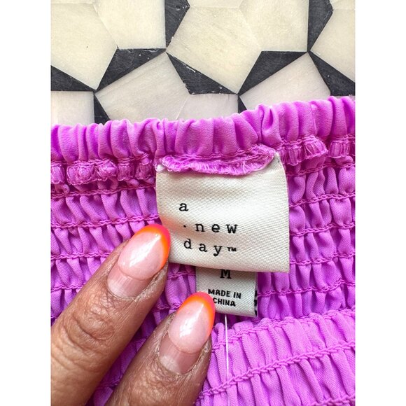 NWT A New Day Womens 2-Piece Set Pink Halter Smocked Top & Maxi Skirt M - Picture 3 of 9